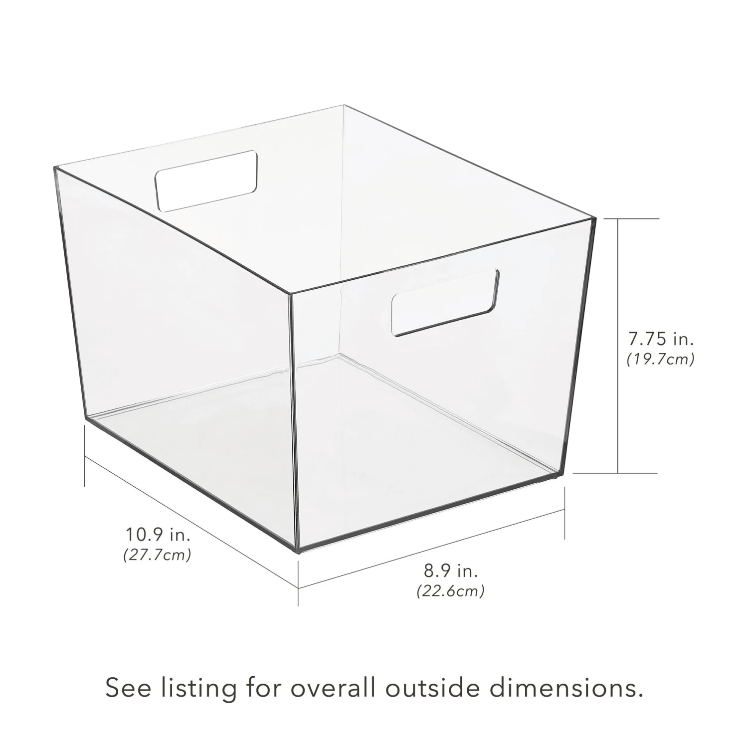 Bin With Handles 12 X 10 X 8 3 Bin With Handles 12 X 10 X 8 - Image 3
