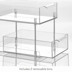 2-Tier Organizer With Pull-Out Drawers 13 X 9 X 7.5 -Home storage 2000 300DPI 22795MD detail2