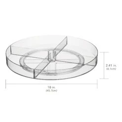 18" Divided Lazy Susan 8 18" Divided Lazy Susan -Home storage 2000 300DPI 22797MD dims
