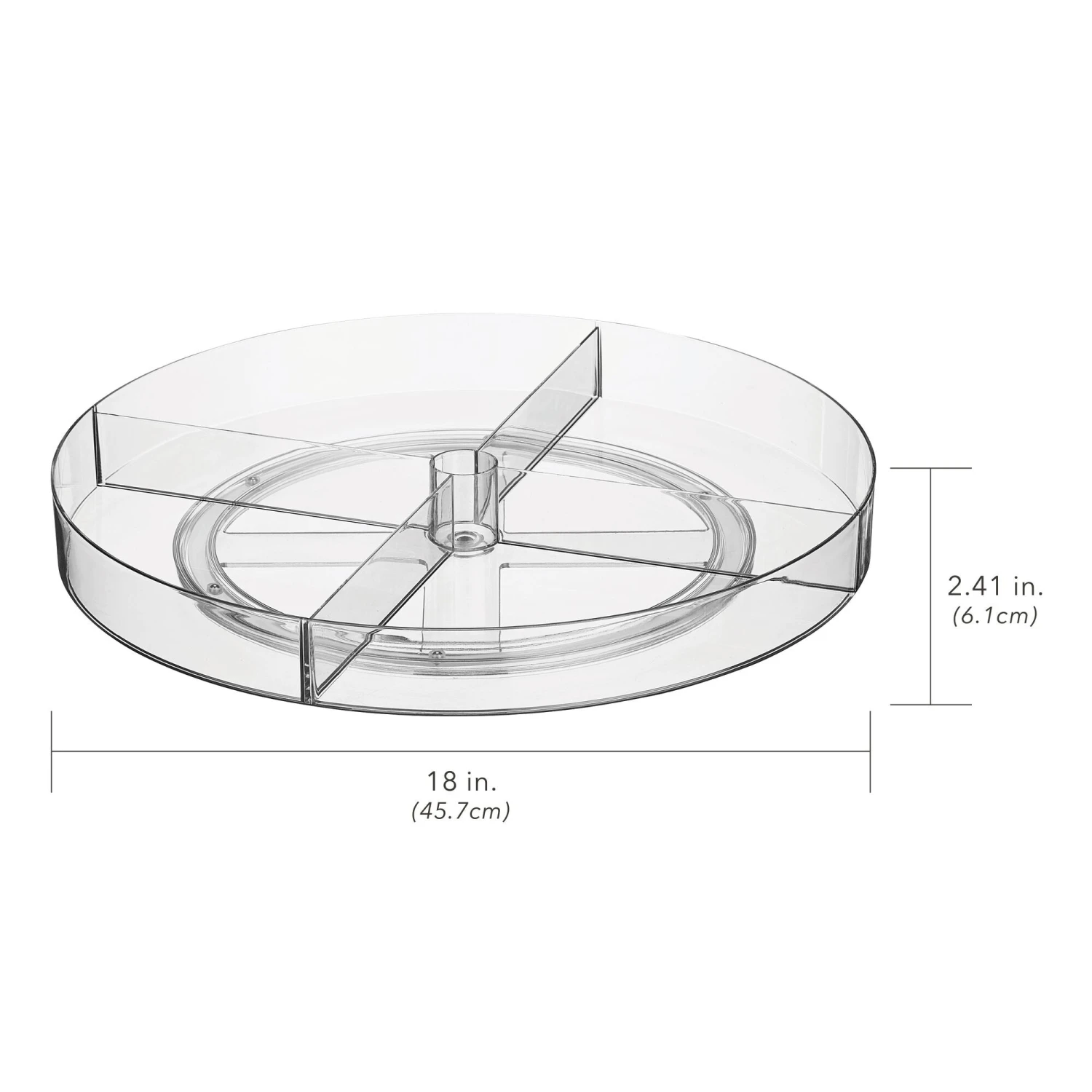 18" Divided Lazy Susan 3 18" Divided Lazy Susan - Image 3