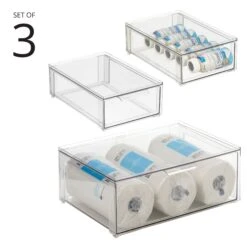 3-Piece Stackable Kitchen Storage Drawers -Home storage 2000 300DPI 23732MDK 2EMAIN icon