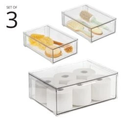 3-Piece Stackable Bath Storage Drawers -Home storage 2000 300DPI 23733MDBST 2EMAIN icon