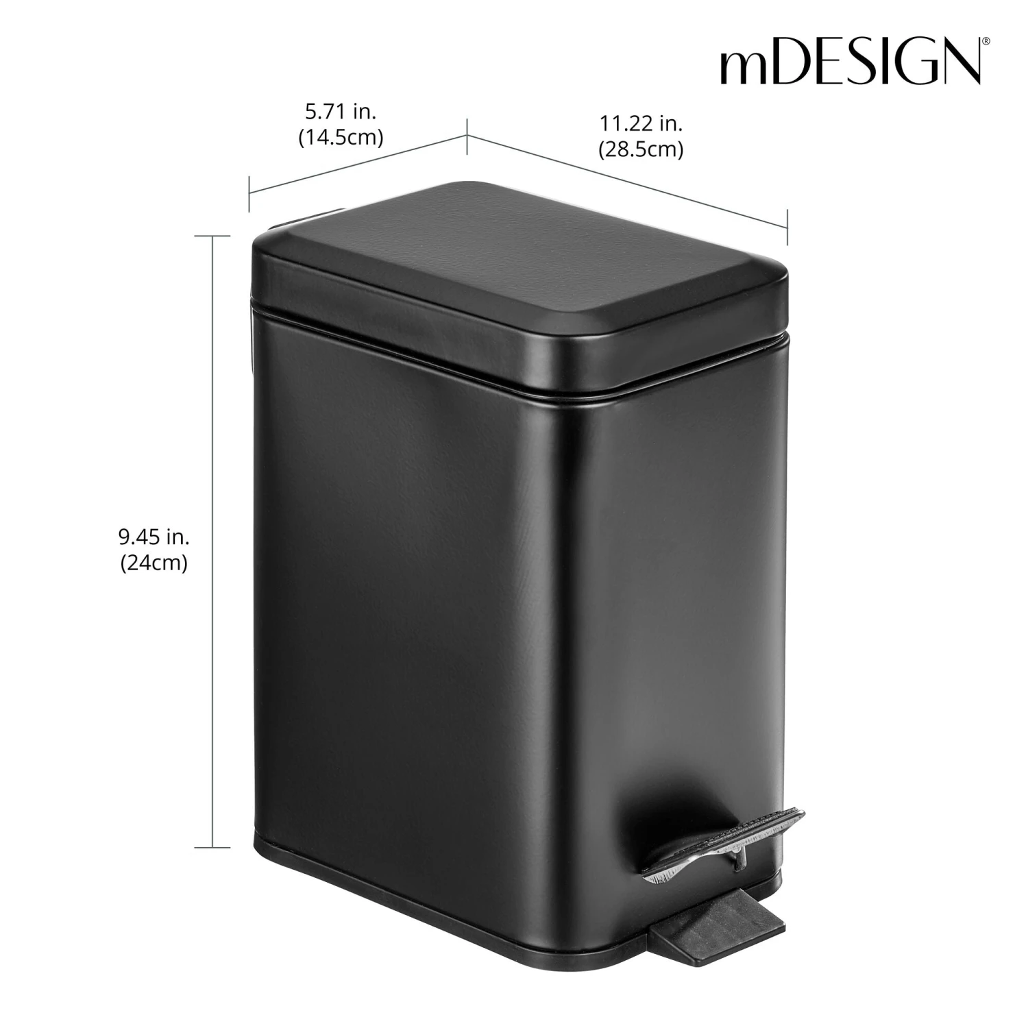 3-Liter Rectangular Step Trash Can 6 3-Liter Rectangular Step Trash Can - Image 6