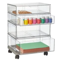 4-Drawer Rolling Craft Cart