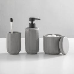 3-Piece Resin Bathroom Accessories