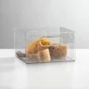 Clear Stackable Bath Bin 10 X 10 X 6