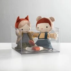 Clear Stackable Storage Bins 10 X 10 X 6