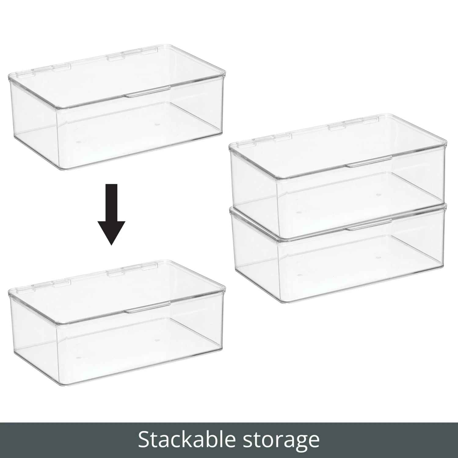 Hinged-LidKitchen Storage Box 7 X 10.5 X 3.5 5 Hinged-LidKitchen Storage Box 7 X 10.5 X 3.5 - Image 5