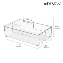 Divided Makeup Caddy -Home storage 2000 300DPI RFQ 2013956 20clear dims