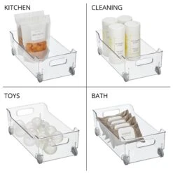 Rolling Toy Bin With Handles 16 X 8 X 5 -Home storage 2000 300DPI RFQ 2043134 20clear detail3 29e2e990 d0d3 453c b141 6911c1470a51