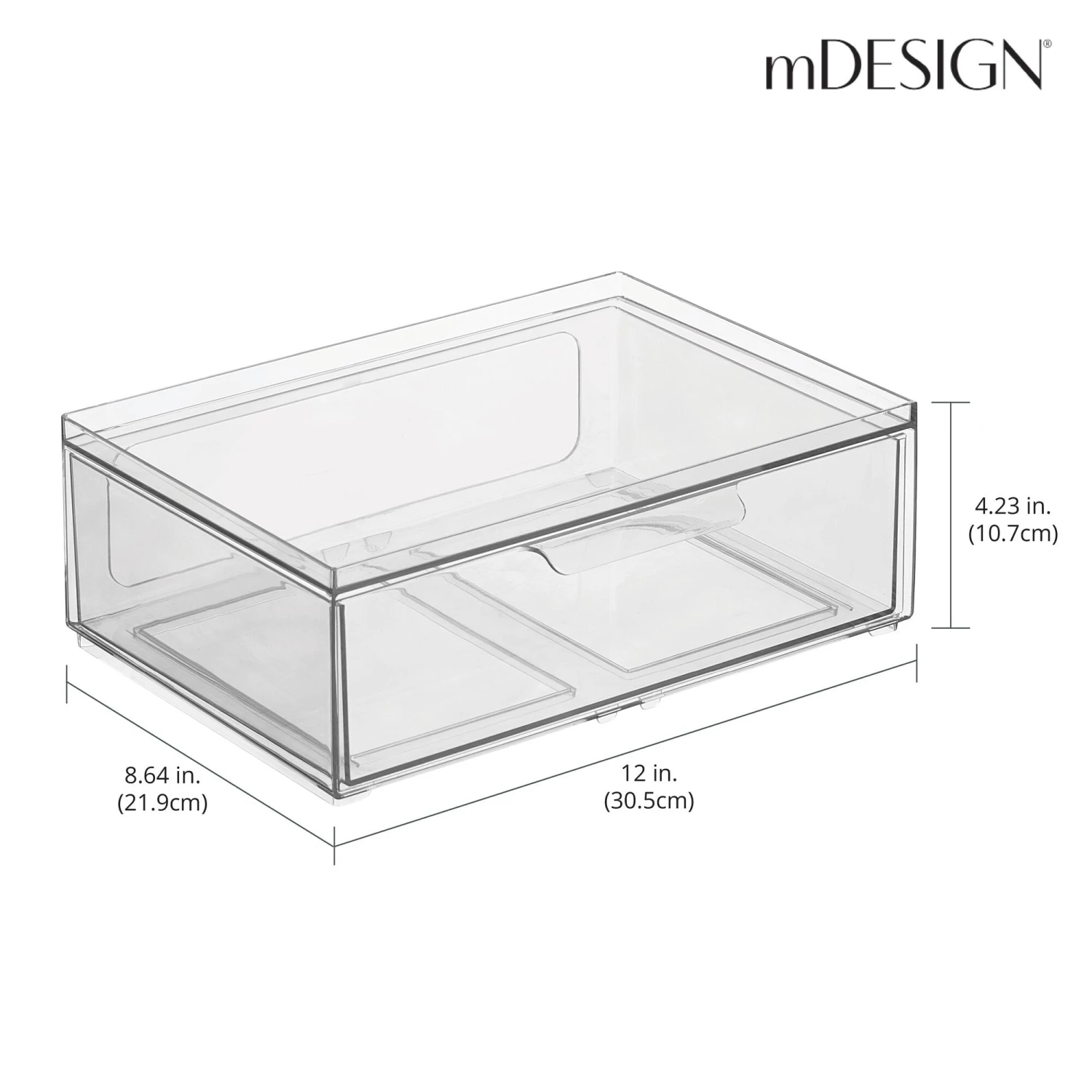 Stackable Bath Storage Drawer 9 X 12 X 4 3 Stackable Bath Storage Drawer 9 X 12 X 4 - Image 3
