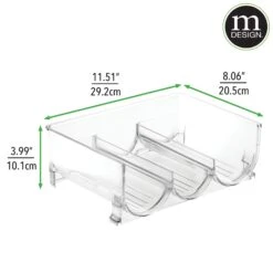 Stackable Triple Bottle Storage Rack -Home storage 2000 300DPI RFQ 207675 20clear dims