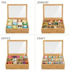 12-Section Tea Storage Box -Home storage 2000 Square JPG 00427MDK.PT03