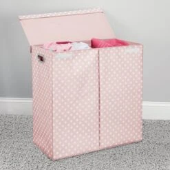 Polka Dot Double Hamper -Home storage 2000 Square JPG 00625MDCO.PT01