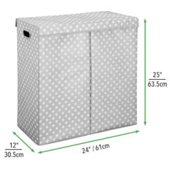 Polka Dot Double Hamper -Home storage 2000 Square JPG 00626MDCO.PT01