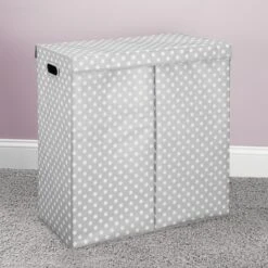 Polka Dot Double Hamper -Home storage 2000 Square JPG 00626MDCO.PT02