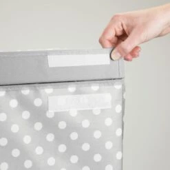 Polka Dot Double Hamper -Home storage 2000 Square JPG 00626MDCO.PT05