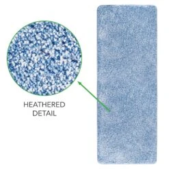Solid Non-Slip Heathered Bath Rug -Home storage 2000 Square JPG 00943MDBST detail