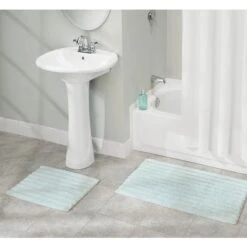 Cotton Ribbed Bath Mat Set -Home storage 2000 Square JPG 01023MDBST.PT01
