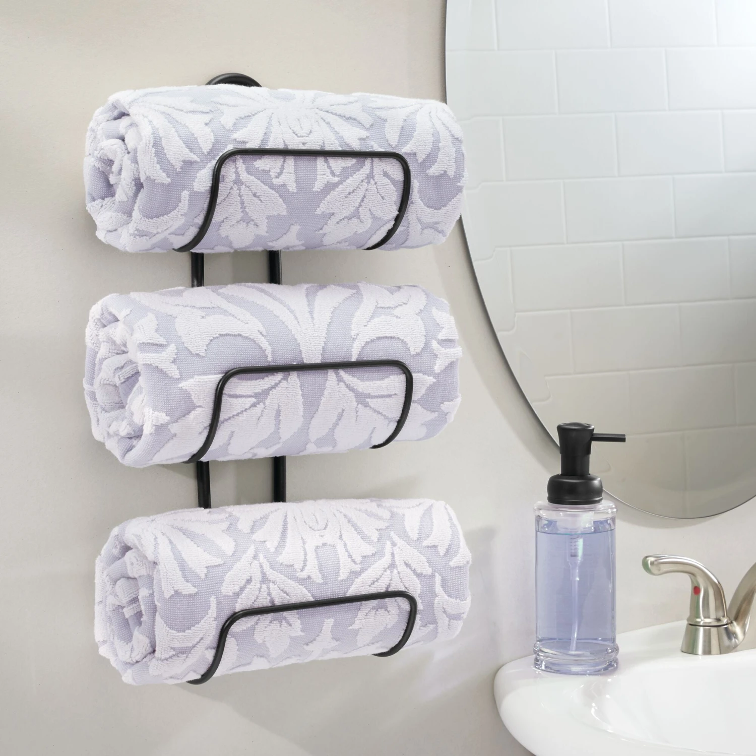3-Tier Wall-Mounted Towel Rack 7 3-Tier Wall-Mounted Towel Rack - Image 7