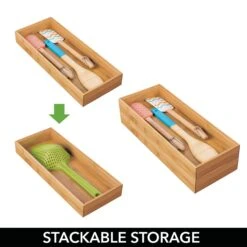 Bamboo Kitchen Drawer Organizer 15 X 6 X 2 -Home storage 2000 Square JPG 01623MDK.PT01