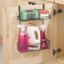 2-Tier Over The Cabinet Door Organizer 5 X 11.5 X 15 13 2-Tier Over The Cabinet Door Organizer 5 X 11.5 X 15 -Home storage 2000 Square JPG 01704MDK.PT01