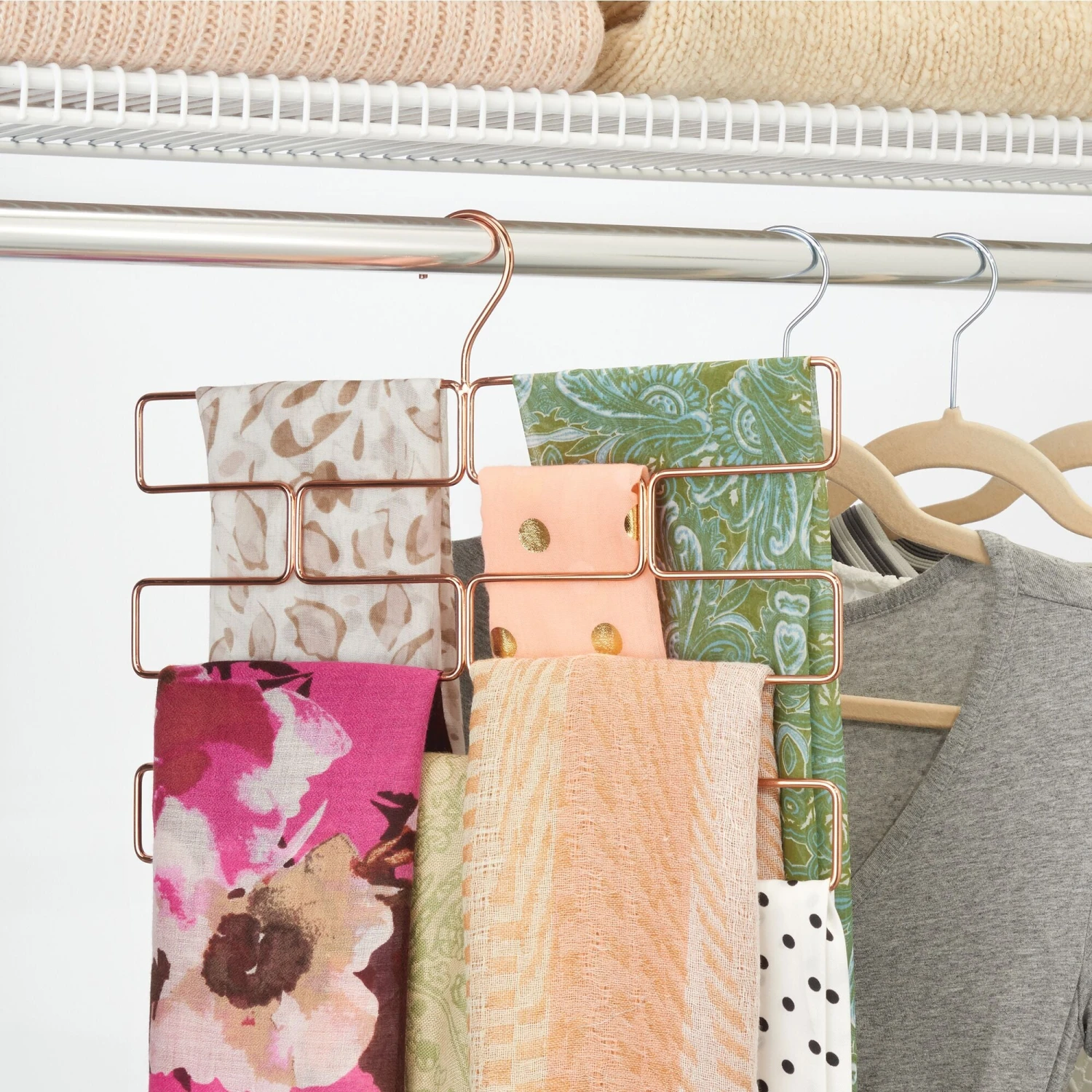 8-Section Scarf Organizer 3 8-Section Scarf Organizer - Image 3