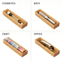 Bamboo Kitchen Drawer Organizer 12 X 3 X 2 7 Bamboo Kitchen Drawer Organizer 12 X 3 X 2 -Home storage 2000 Square JPG 02411MDKPT02