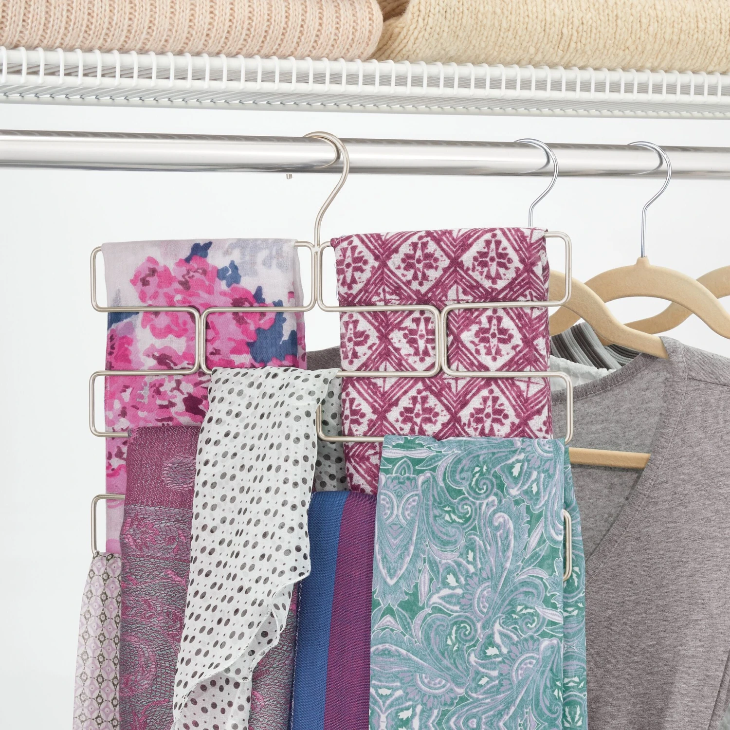 8-Section Scarf Organizer 5 8-Section Scarf Organizer - Image 5