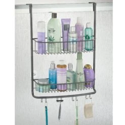 Over-the-Door Shower Caddy With 8 Hooks -Home storage 2000 Square JPG 02538MDBST.PT01