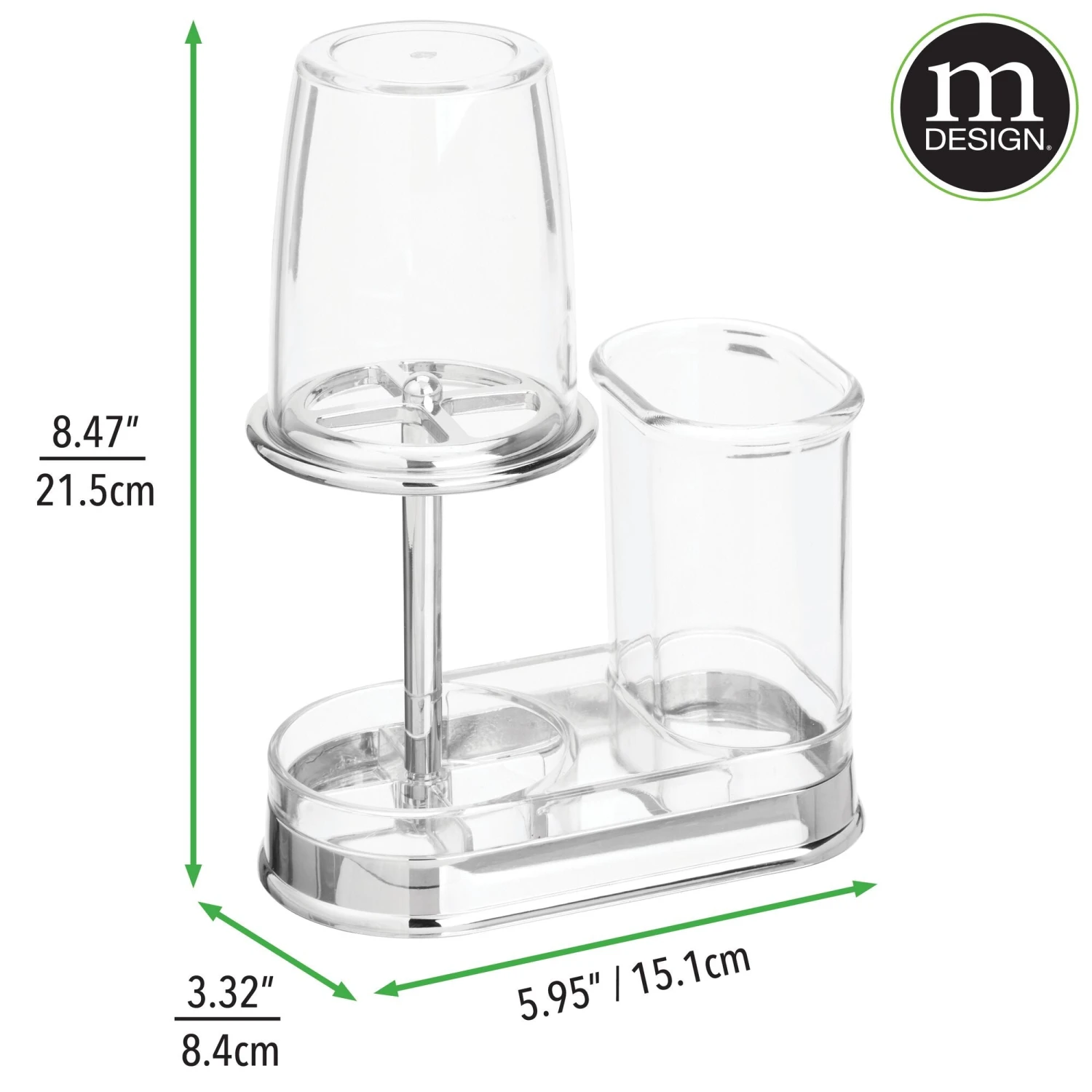 Acrylic Toothbrush Holder With Rinsing Cup 9 Acrylic Toothbrush Holder With Rinsing Cup - Image 9