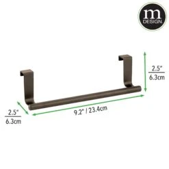 9" Over-the-Cabinet Towel Bar -Home storage 2000 Square JPG 0265MDK DIMS