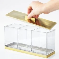 3-Section Canister With Lid -Home storage 2000 Square JPG 02691MDC.PT02