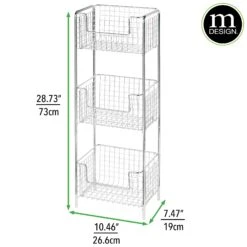 3-Tier Bathroom Basket Stand 22 3-Tier Bathroom Basket Stand -Home storage 2000 Square JPG 02703MDBST 2EDIMS