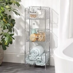 3-Tier Bathroom Basket Stand 21 3-Tier Bathroom Basket Stand -Home storage 2000 Square JPG 02703MDBST glam