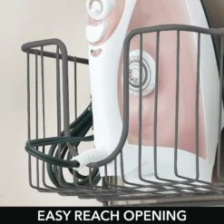 Wall-Mounted Ironing Board Hanger 13 Wall-Mounted Ironing Board Hanger -Home storage 2000 Square JPG 03348MDL.PT02