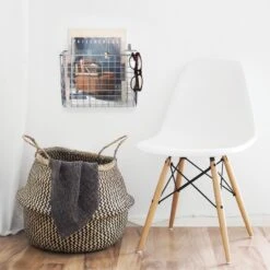 Wire Wall Baskets 6 X 12 X 8 -Home storage 2000 Square JPG 03481MDHS.PT01