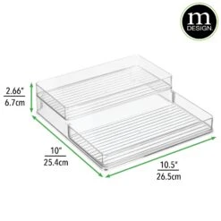 2-Tier Shelf Organizer -Home storage 2000 Square JPG 03542MDK.DIMS