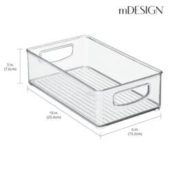 Stackable Kitchen Bin With Handles 10 X 6 X 3 10 Stackable Kitchen Bin With Handles 10 X 6 X 3 -Home storage 2000 Square JPG 0420MDO Dimensions abb2c370 bd7e 4992 bcbe d989b190e5b1