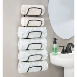 6-Tier Wall-Mounted Towel Rack -Home storage 2000 Square JPG 04233MDBST.PT01