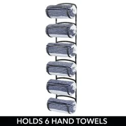 6-Tier Wall-Mounted Towel Rack -Home storage 2000 Square JPG 04233MDBST detail2