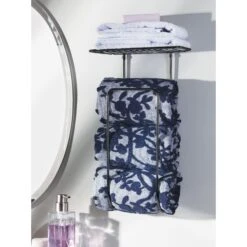 Wall-Mounted Towel Rack With Shelf -Home storage 2000 Square JPG 04510MDBST.PT01
