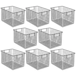 Wire Pantry Basket With Handles 12 X 9 X 8 34 Wire Pantry Basket With Handles 12 X 9 X 8 -Home storage 2000 Square JPG 06186MDK Outline 2