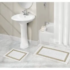 Non-Slip Border Bath Rug Set -Home storage 2000 Square JPG 06261MDBST.PT01