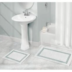 Non-Slip Border Bath Rug Set -Home storage 2000 Square JPG 06262MDBST.PT01