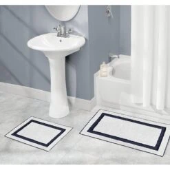Non-Slip Border Bath Rug Set -Home storage 2000 Square JPG 06264MDBST.PT01