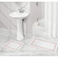 Non-Slip Border Bath Rug Set -Home storage 2000 Square JPG 06265MDBST.PT01