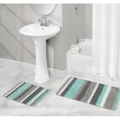 Striped Bath Mat Set -Home storage 2000 Square JPG 06286MDBST.PT01