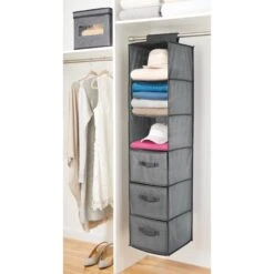 3-Shelf Hanging Closet Organizer With Drawers 7 3-Shelf Hanging Closet Organizer With Drawers -Home storage 2000 Square JPG 06451MDCO.PT01