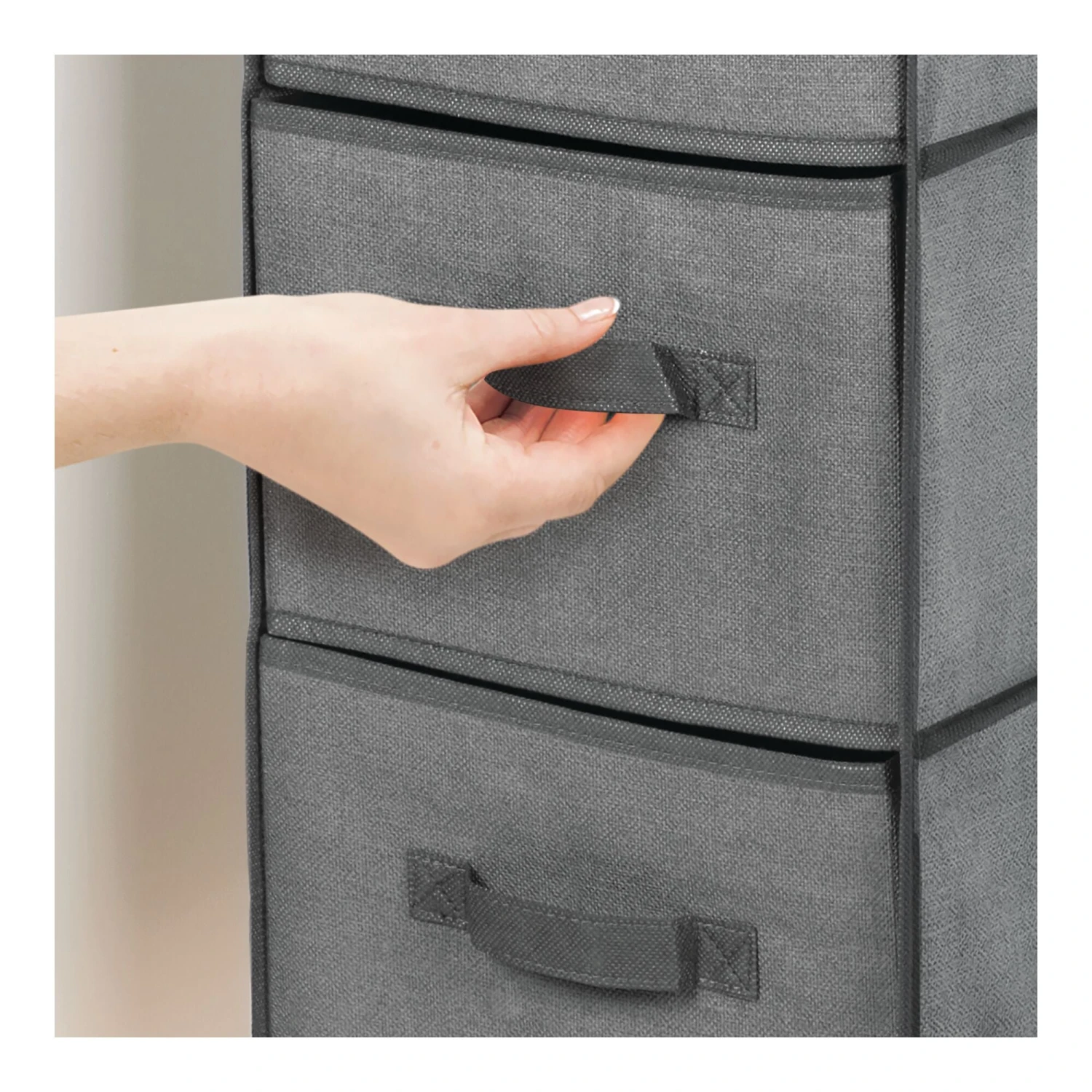 3-Shelf Hanging Closet Organizer With Drawers 5 3-Shelf Hanging Closet Organizer With Drawers - Image 5